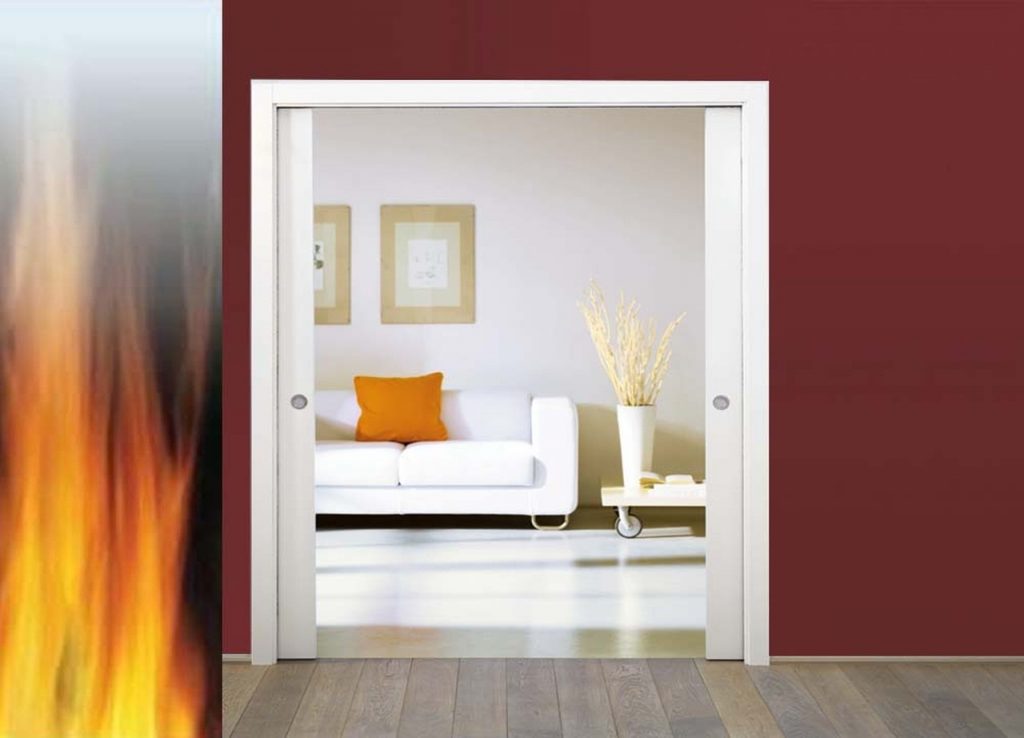 Eclisse: Double Fire Rated Pocket Door Kit