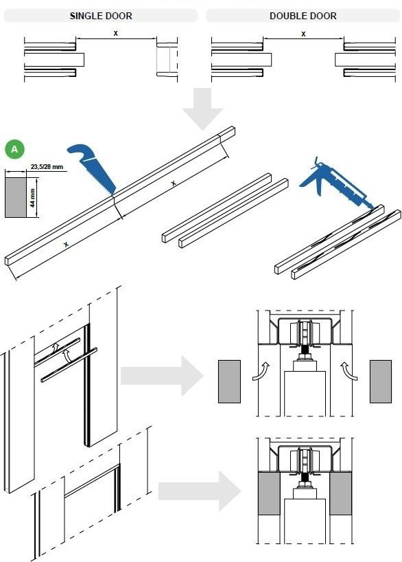 Rocket Door Frames Pocket Door Kit Fitting Instructions