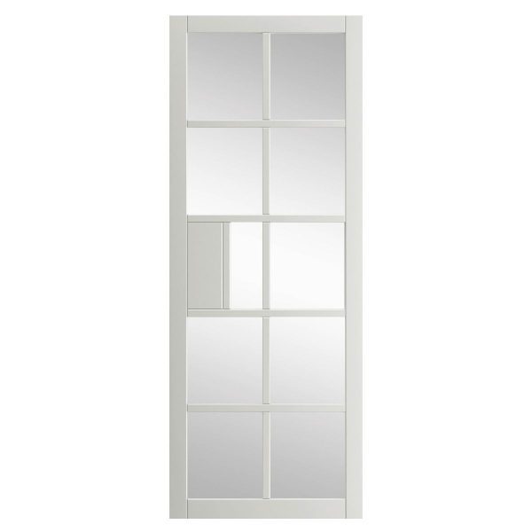 DoorMate - Plaza White Glazed Pocket Door