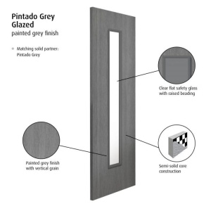 DoorMate - Pintado Glazed Pocket Door Features